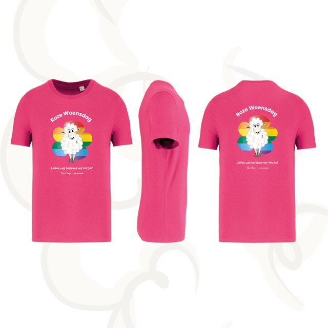 Roze woensdag shirt